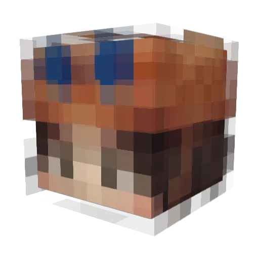 Witze23 Minecraft avatar head, 3D render