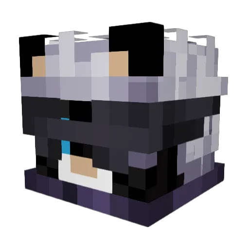 Wivar04ka Minecraft avatar head, 3D render
