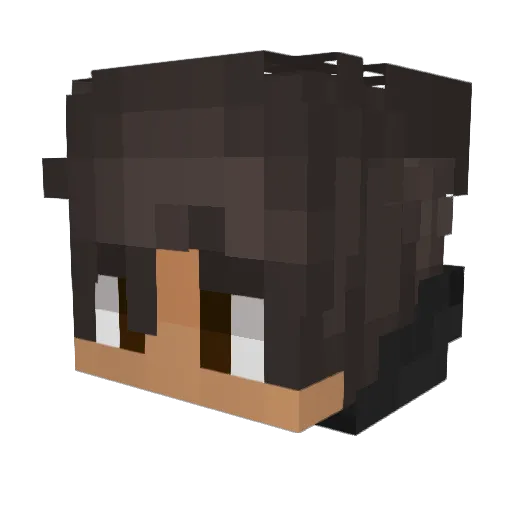 WixEU Minecraft avatar head, 3D render