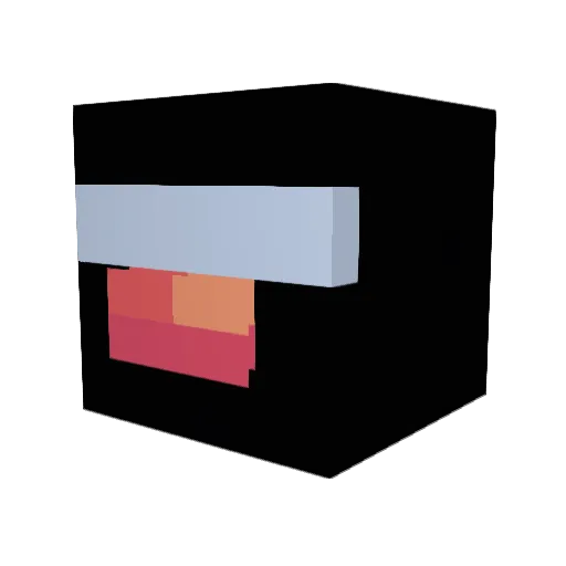 Wixflow Minecraft avatar head, 3D render