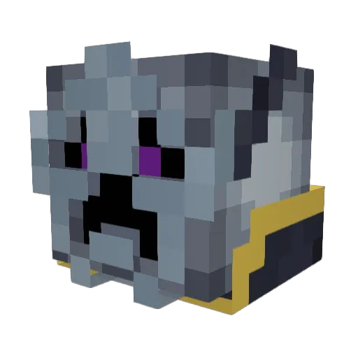 WixyCZE1 Minecraft avatar head, 3D render
