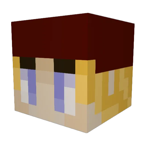 WizScammerO7BP4S Minecraft avatar head, 3D render