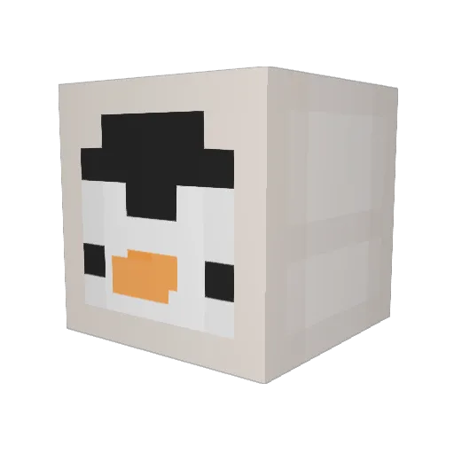 WizWikz Minecraft avatar head, 3D render