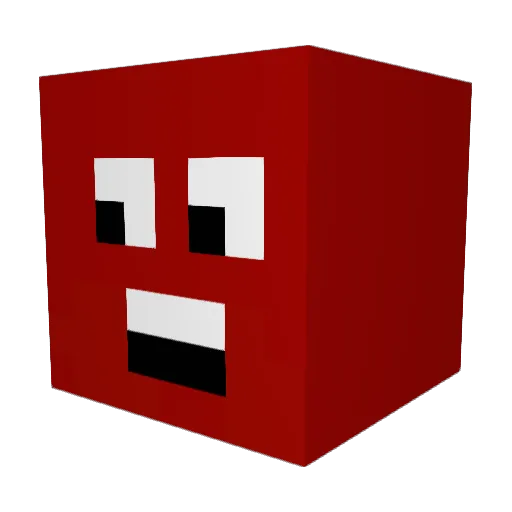 WizZ_2002 Minecraft avatar head, 3D render
