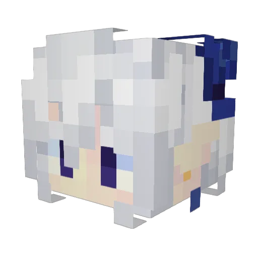 Wizard067 Minecraft avatar head, 3D render