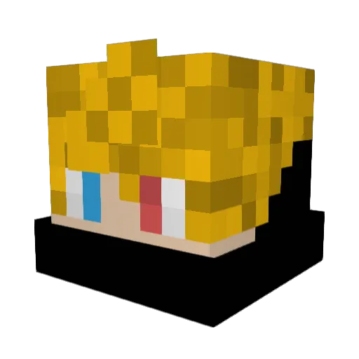 Wizard101003 Minecraft avatar head, 3D render