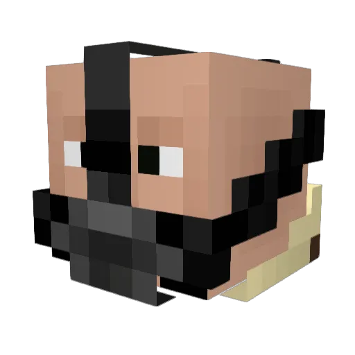 Wizard101User Minecraft avatar head, 3D render