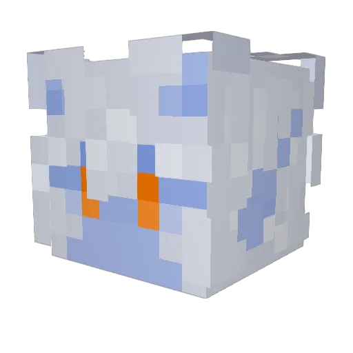 Wizard530 Minecraft avatar head, 3D render