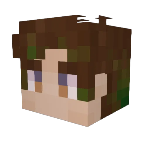 Wizard99z Minecraft avatar head, 3D render