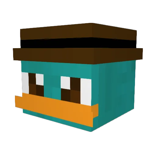 WizardBeret6448 Minecraft avatar head, 3D render