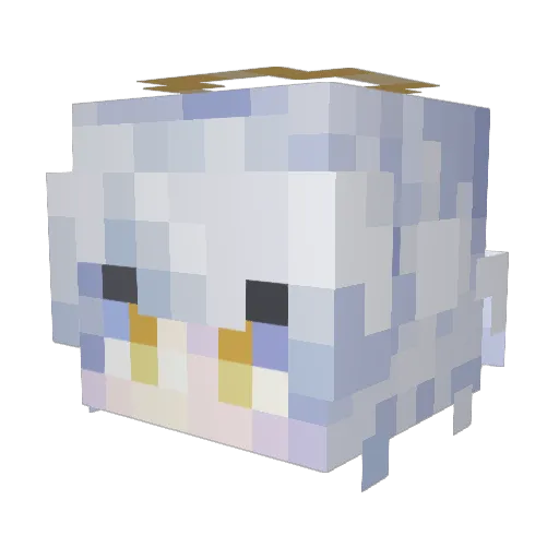 WizardGDDG Minecraft avatar head, 3D render