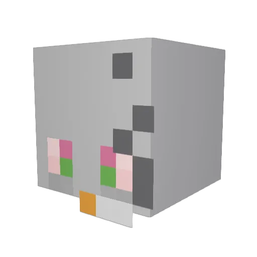 WizardMan67 Minecraft avatar head, 3D render