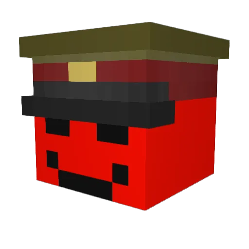 WizardSkeletoon Minecraft avatar head, 3D render