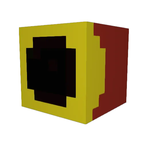 Wizard_ Minecraft avatar head, 3D render