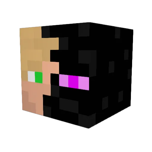 Wizard_Alonero Minecraft avatar head, 3D render