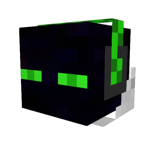 Wizardeffeks Minecraft avatar head, 3D render