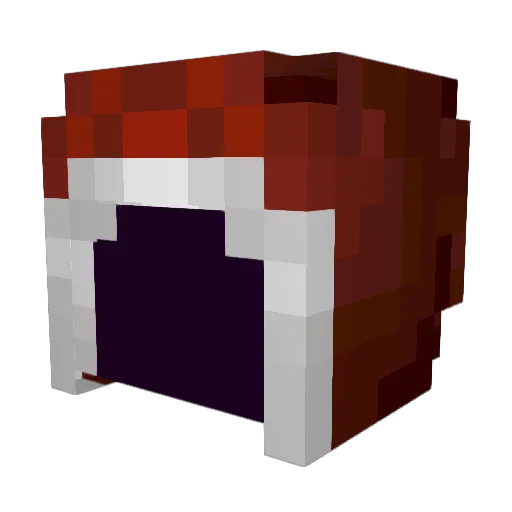 Wizardgreatar Minecraft avatar head, 3D render