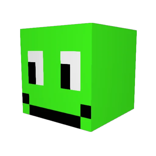 Wizardlover Minecraft avatar head, 3D render