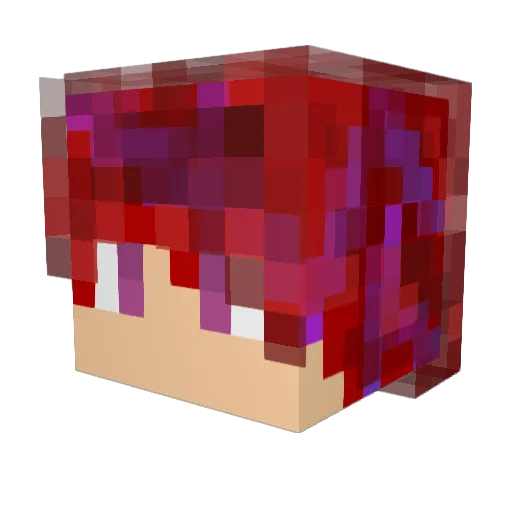 WizardryLeanpa Minecraft avatar head, 3D render