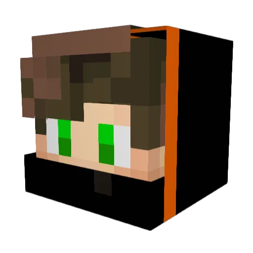 Wizerd_Demoliti Minecraft avatar head, 3D render