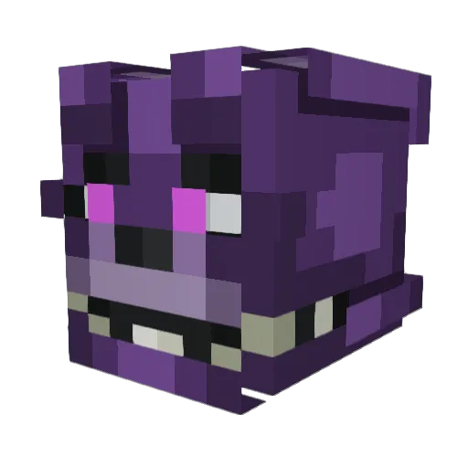 WizoxPleaseTP Minecraft avatar head, 3D render