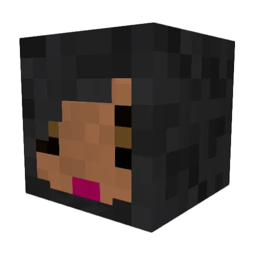 WizzardTyrd Minecraft avatar head, 3D render