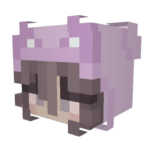 WizzlyMaro Minecraft avatar head, 3D render