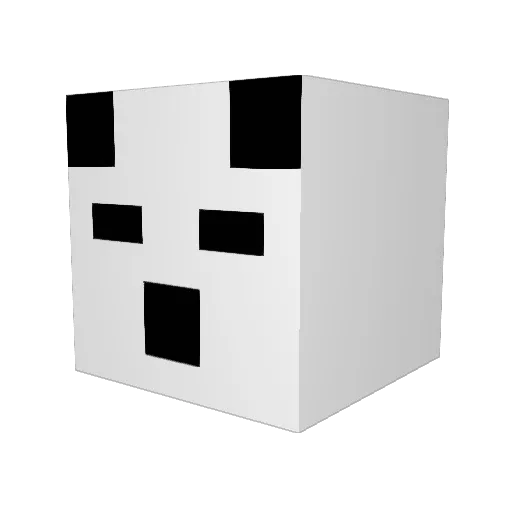 Wizzward95 Minecraft avatar head, 3D render