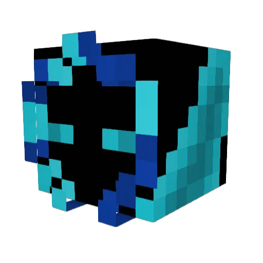 Wizzy2k Minecraft avatar head, 3D render