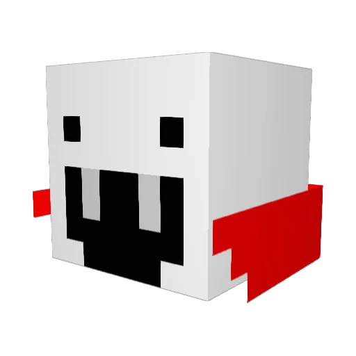 Wizzy987 Minecraft avatar head, 3D render