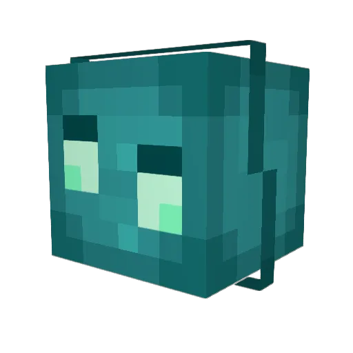 Wizzzzzzi Minecraft avatar head, 3D render