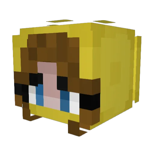 WkdPineapple Minecraft avatar head, 3D render