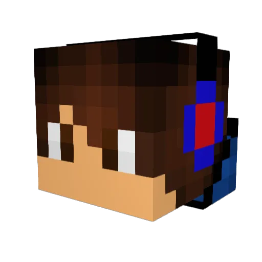 WlNDEX Minecraft avatar head, 3D render