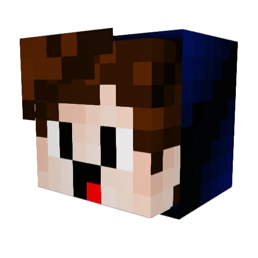 Wladi_xd Minecraft avatar head, 3D render