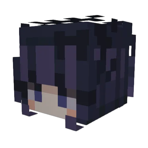 Wladka Minecraft avatar head, 3D render