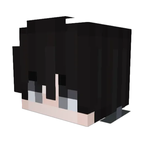 Wlflp Minecraft avatar head, 3D render