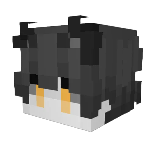 Wlilkanis Minecraft avatar head, 3D render