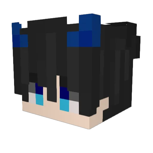 Wlker98 Minecraft avatar head, 3D render