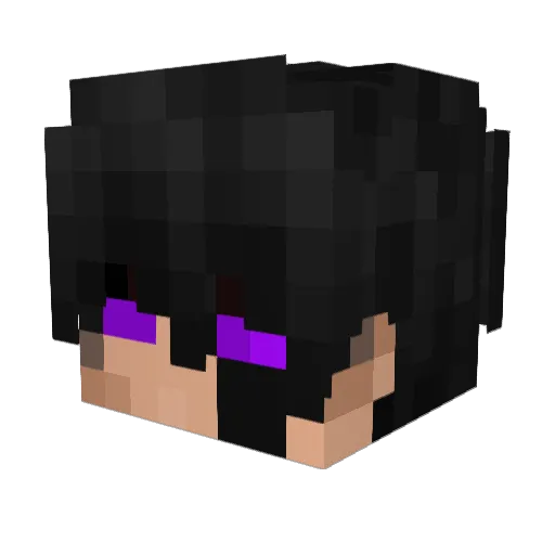 Wmiccael Minecraft avatar head, 3D render