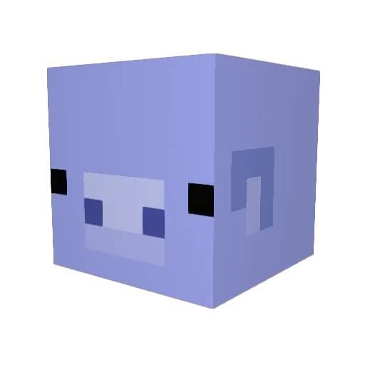 Wmpus Minecraft avatar head, 3D render
