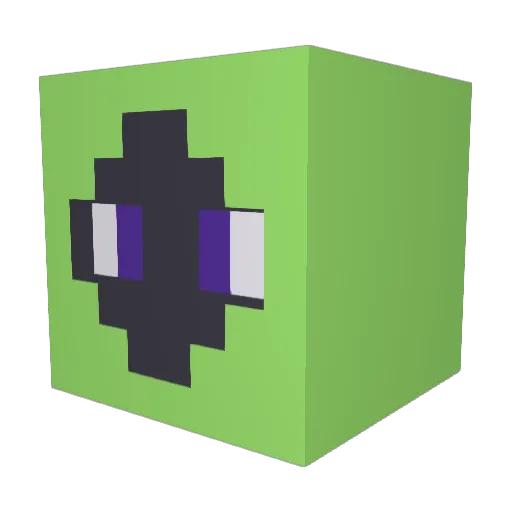 Wn7azpvo Minecraft avatar head, 3D render