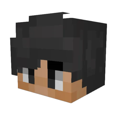 WnApple Minecraft avatar head, 3D render