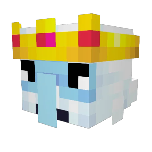 WndWlkr Minecraft avatar head, 3D render