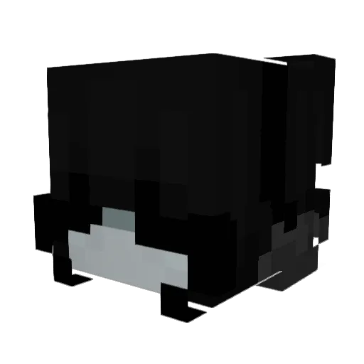 Wngyyy Minecraft avatar head, 3D render