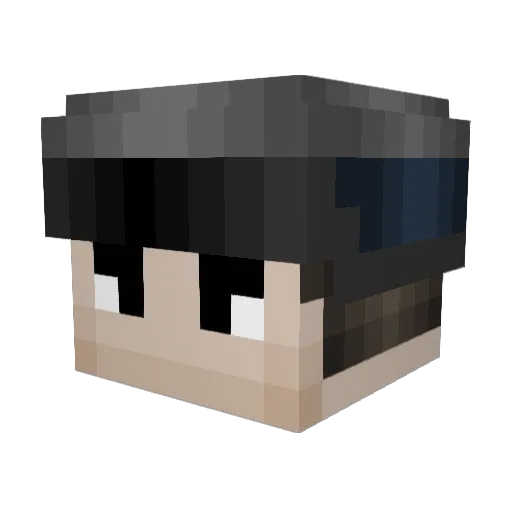Wo0myle3rd Minecraft avatar head, 3D render