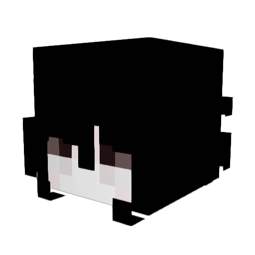Wo4e Minecraft avatar head, 3D render