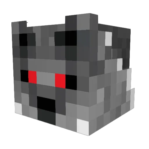 WoF_Lone_Wolf Minecraft avatar head, 3D render