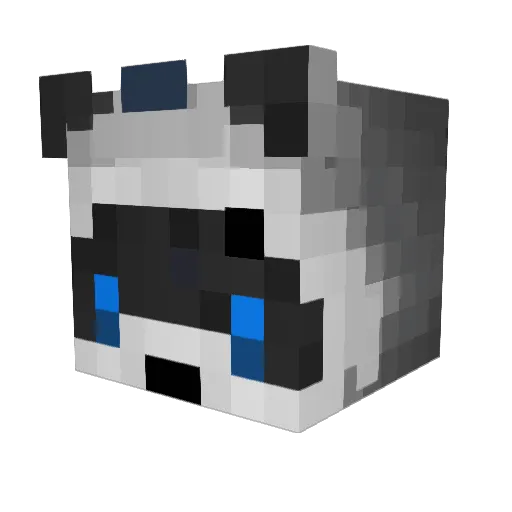 WoOdM3ch4niK Minecraft avatar head, 3D render