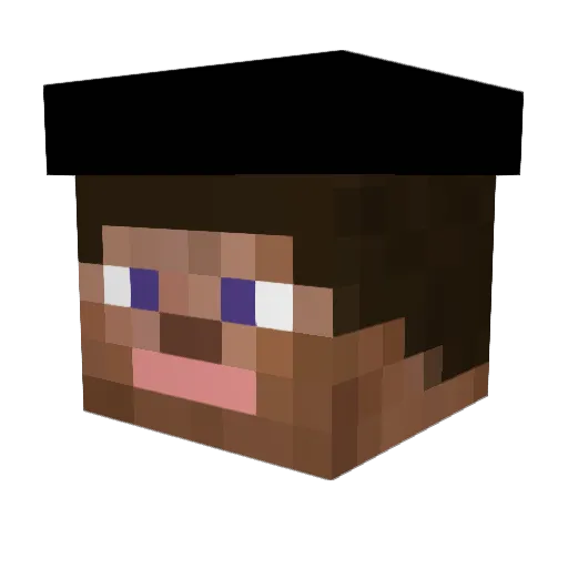 WoS_baycarpenter Minecraft avatar head, 3D render
