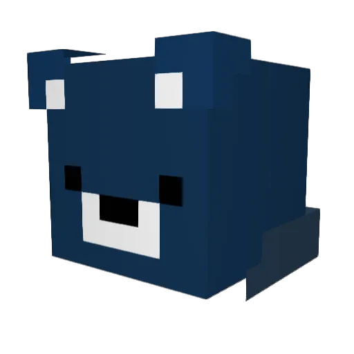 Wo_dbf Minecraft avatar head, 3D render